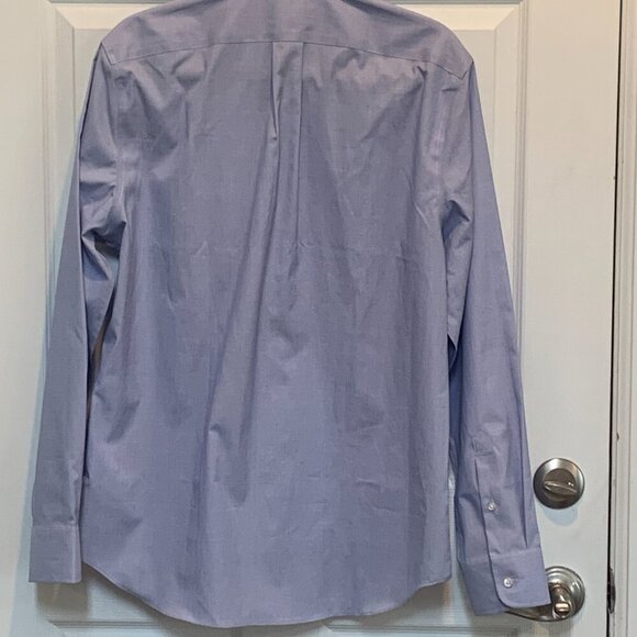 J Crew Men's Classic Blue Oxford Shirt Button Brown Collar Sz M- NWT #602 - Picture 3 of 7